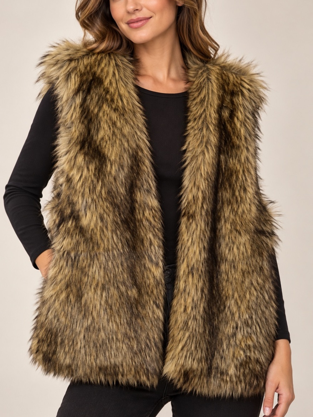Divided Glamorous Faux Fur Vest